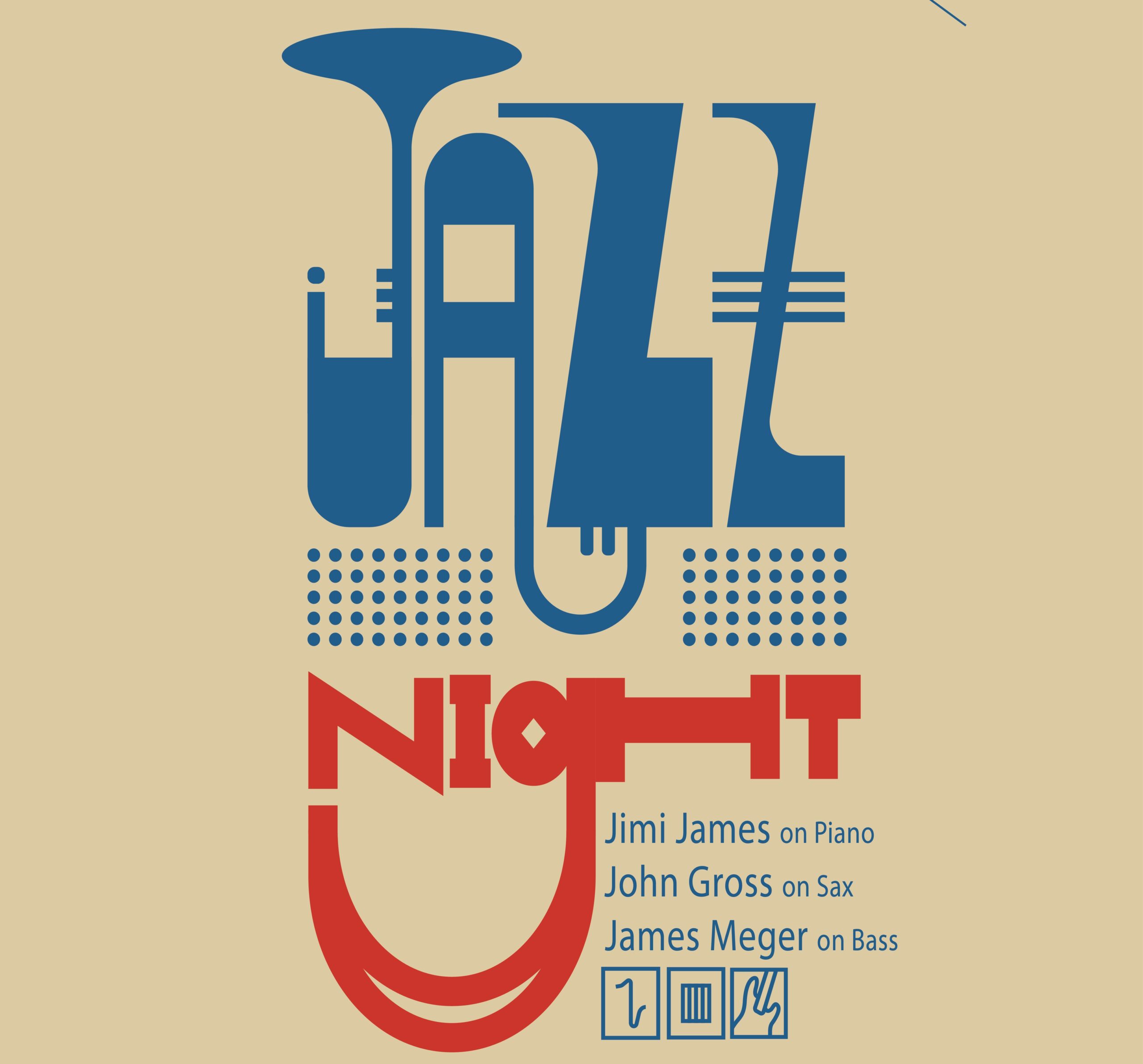 Jazz Night Poster - July 6 2024 - Zameen Art House